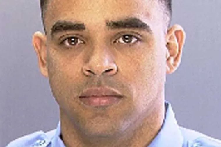 Philadelphia police officer Jose Tirado (pictured here) and his brother are accused of running a tax fraud conspiracy that submitted more than $500,000 in false claims to the Internal Revenue Service.