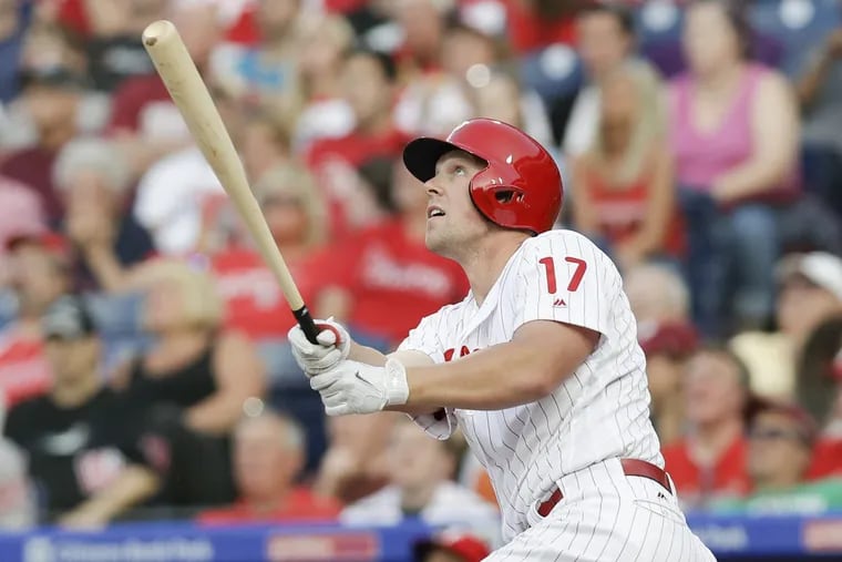 Rhys Hoskins is hitting only .136 over his last 81 at-bats.