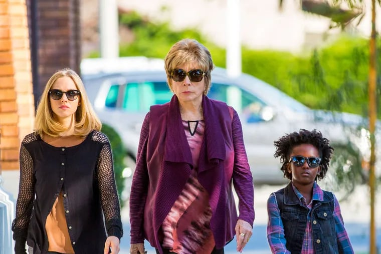 &quot;The Last Word&quot;: Shirley MacLaine (center), stars as Harriet Lauler, with Amanda Seyfried (left) as Anne Sherman and Ann'Jewel Lee as Brenda.