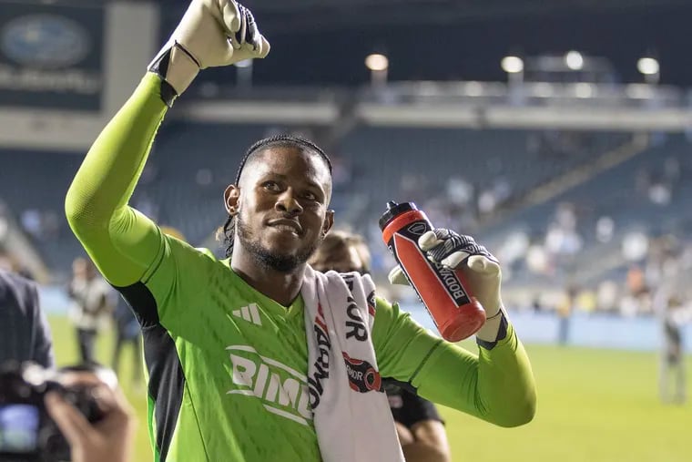 Star goalkeeper Andre Blake has a new contract with the Union that's guaranteed through 2026, with a team option for 2027.