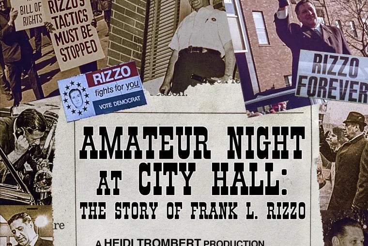 Poster for Robert Mugge's "Amateur Night at City Hall: The Story of Frank L. Rizzo" that screens at Lightbox Film Center on Sept. 22.