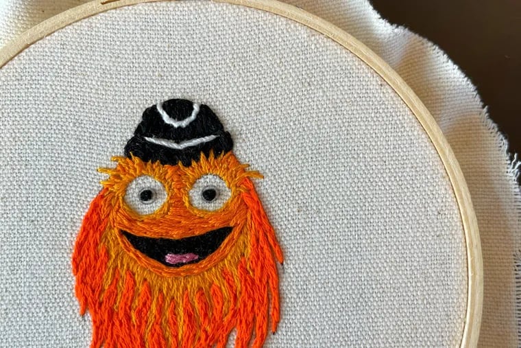 This is the pattern Lea Saccomanno will use to teach her virtual Gritty embroidery workshop.