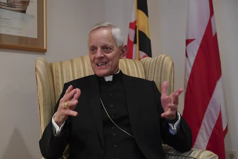 Cardinal Donald Wuerl, archbishop of Washington, D.C., during an interview with The Washington Post about his career in March.