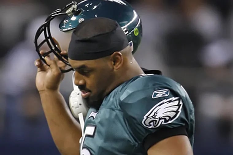 Donovan McNabb's trade value will never be higher than it is this offseason. (Ron Cortes / Staff Photographer)