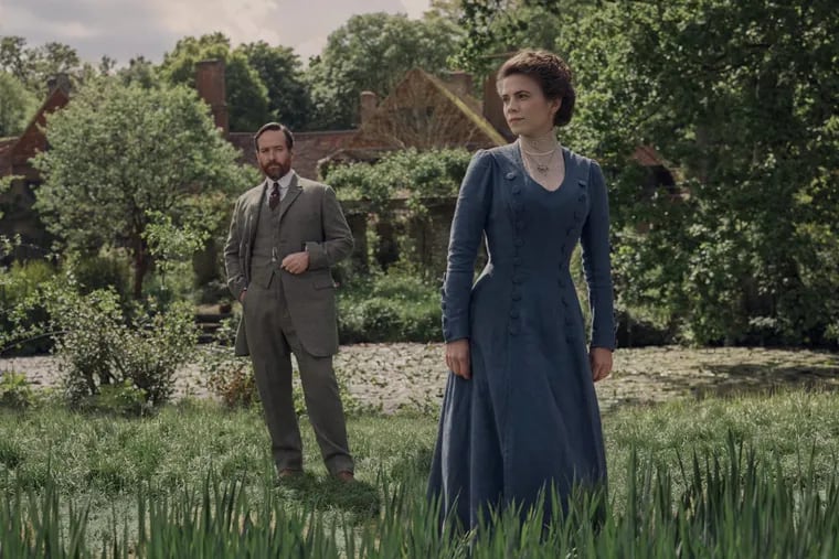 Matthew Macfadyen plays Henry Wilcox and Hayley Atwell is Margaret Schlegel in &quot;Howards End,&quot; a miniseries premiering Sunday on Starz
