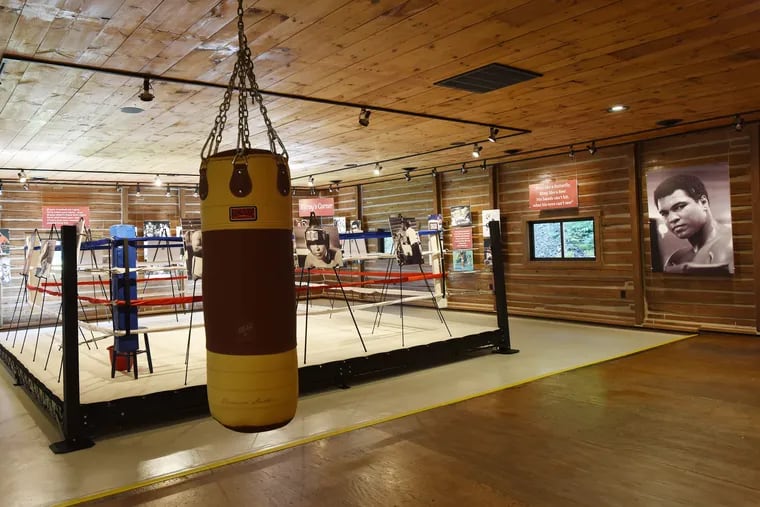 Muhammad Ali's former workout boxing ring is now a musuem display Tuesday June 12, 2018 in Orwigsburg, PA. The restored facility was purchased and developed by Mike Madden, son of NFL Coach and Sports Announcer John Madden. (