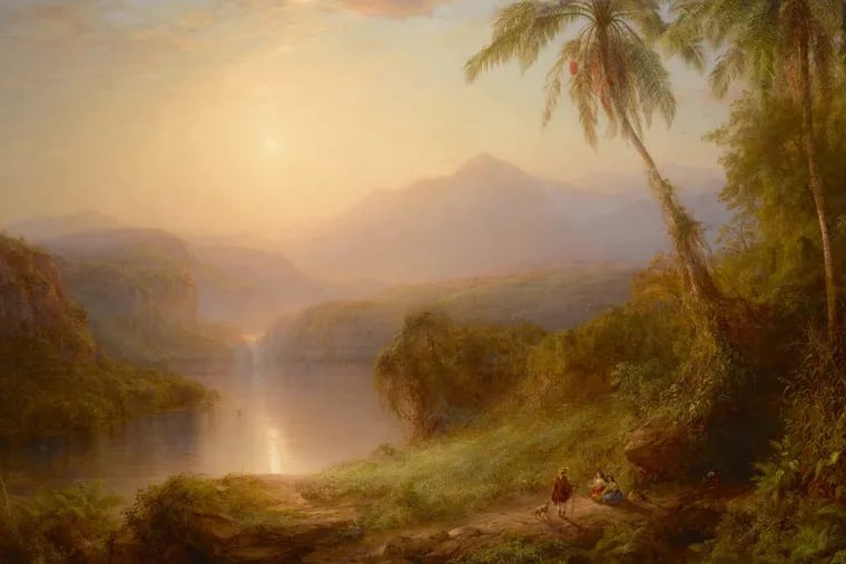 Frederic Edwin Church, Valley of Santa Isabel, New Granada, 1875. Oil on canvas. Detail.
