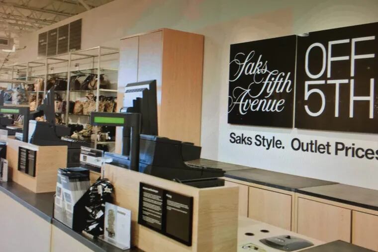 Saks Off 5th before its debut a year ago at Overlook King of Prussia shopping center.
