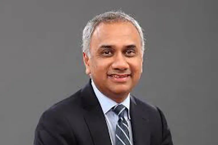 Salil Parekh is the chief executive of Infosys. Shares rose 15% on July 15 as the India-based outsourcing and IT services company announced higher sales and profits, and a deal to take over 1,300 employees of Pennsylvania-based Vanguard Group.