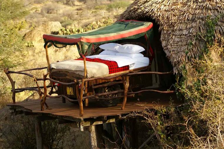 Often called the biggest bedroom in the world, the Loisaba starbed provides endless views of Kenya's open plains and is an experience not to be missed. (Photo courtesy Loisaba Conservancy/TNS)