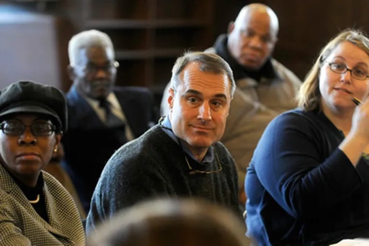 Todd Bernstein attends a "countdown" meeting at Girard College January 13, 2012 for Monday's MLK Day of Service. ( TOM GRALISH / Staff Photographer )