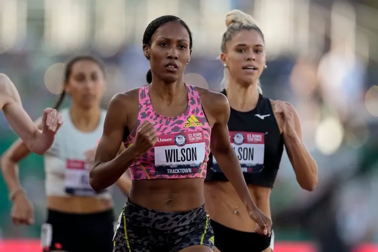 Philly's Ajee' Wilson will be on the track in the Olympics' 800-meter heats Thursday night.