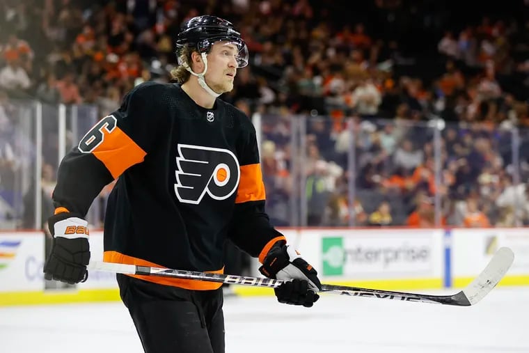 Defenseman Travis Sanheim is one of the Flyers' most important players this season.