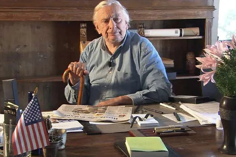 Gore Vidal in a scene from Nicholas D. Wrathall's documentary "Gore Vidal: The United States of Amnesia." (courtesy photo)