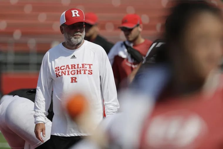 Rutgers offensive coordinator Jerry Kill is back on the sidelines after suffering a minor seizure.