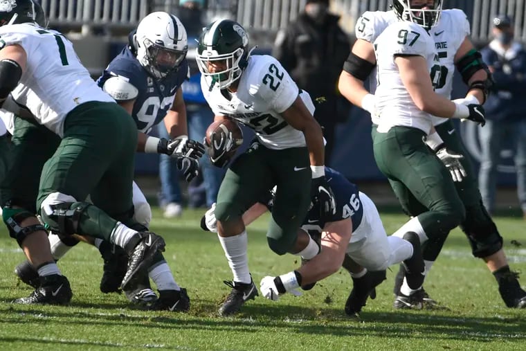 Nick Tarburton (46) played in seven games for the Nittany Lions last season.