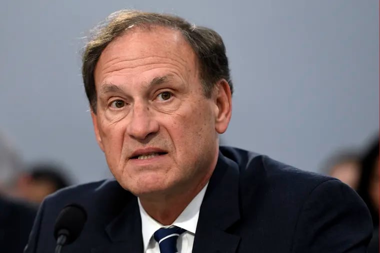Supreme Court Justice Samuel Alito testifies before House Appropriations Committee on Capitol Hill in this 2019 file photo.