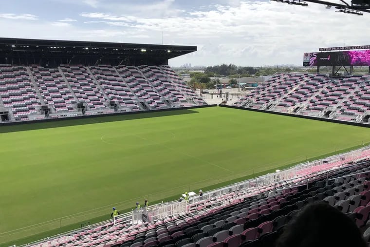 Inter Miami's stadium in Fort Lauderdale, Fla. The expansion team hasn't played a home game yet, after starting the season with two road games.