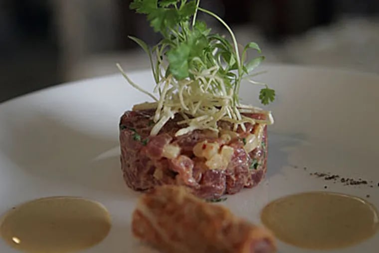 Chip Roman has moved the Shore branch of Blackfish from Avalon to Stone Harbor. The menu includes yellowfish tuna tartare. (Bonnie Weller / Staff Photographer)