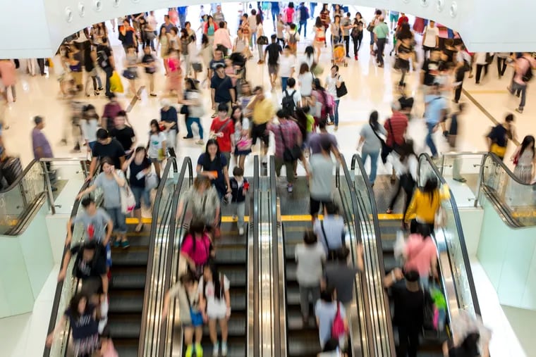 One study reported that 74.9 percent of pedestrians choose to stand on the escalator instead of walking.