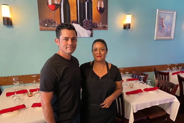 Chef-owner Juana Franco and her husband, Angel Ayala, at Cucina Maria, 768 S. Eighth St.