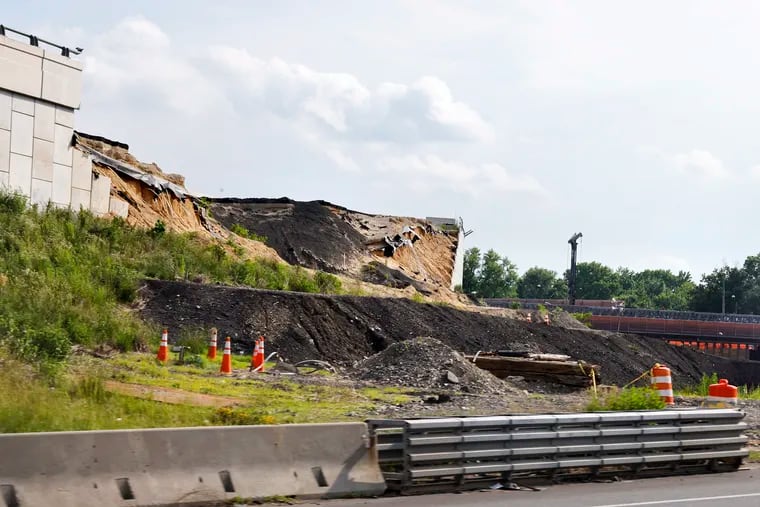 N.J. hasn’t determined the repair cost of a collapsed retaining wall for I-295 or who will pay