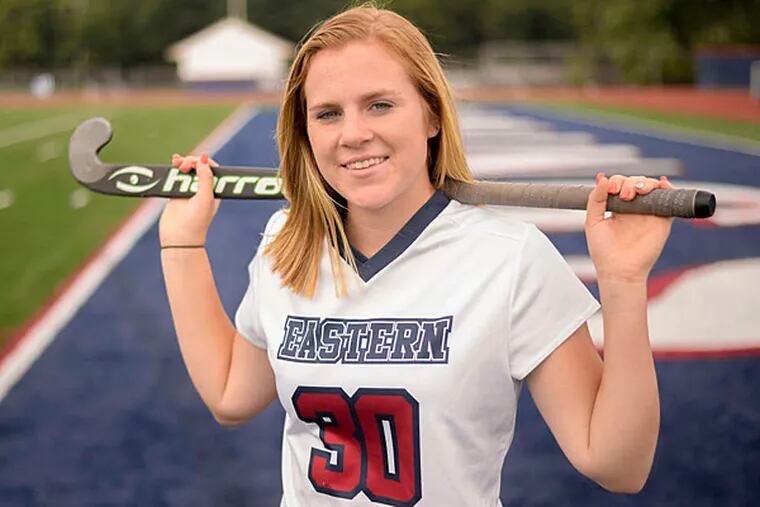 Eastern's Austyn Cuneo scored a mind-boggling 328 goals in field hockey, surpassing the old national record by 136. She was captain of the Vikings lacrosse team, and was named the Female Scholar Athlete of the Year by the South Jersey Coaches Association. (Ben Mikesell/Staff Photographer)