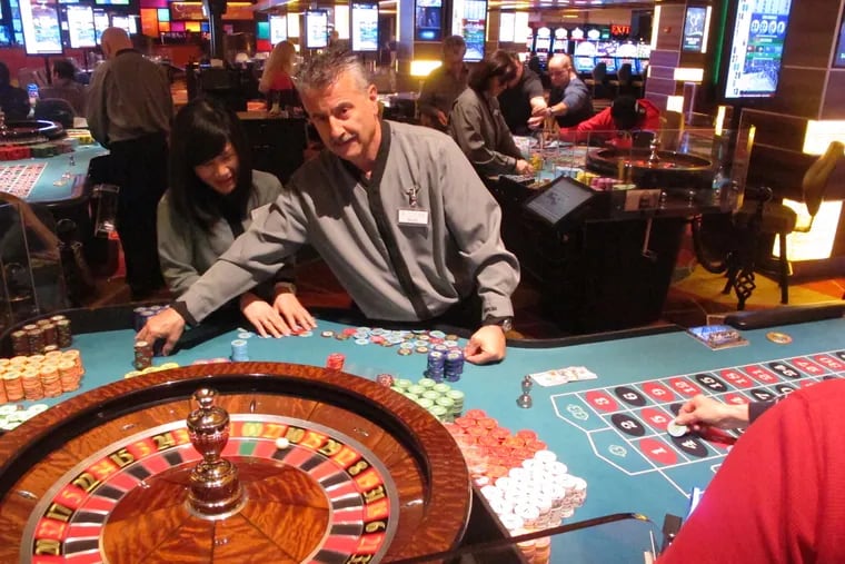 A dealer runs a game of roulette at the Tropicana casino in Atlantic City, N.J. Figures released Monday March 14, 2016 show Atlantic City's casinos won $204.7 million in February 2016, an increase of 14.7 percent from Feb. 2015.