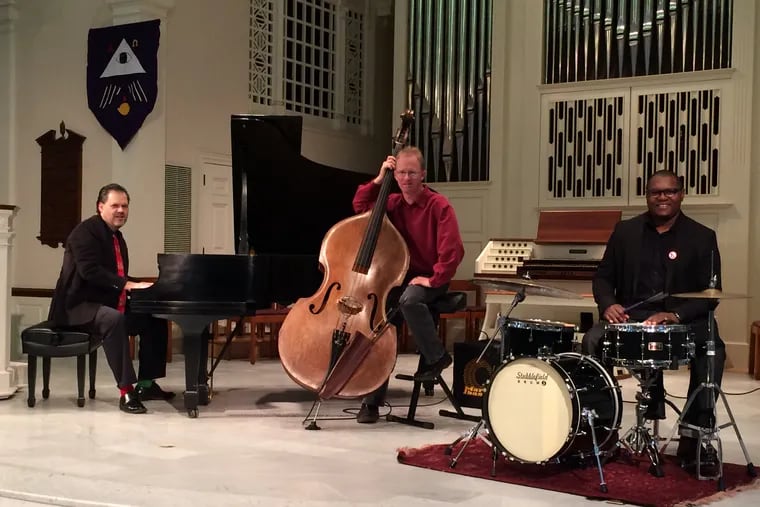 Jeff Knoettner on piano, Rob Swanson on bass and Jimmy Coleman on drums make up the Cartoon Christmas Trio