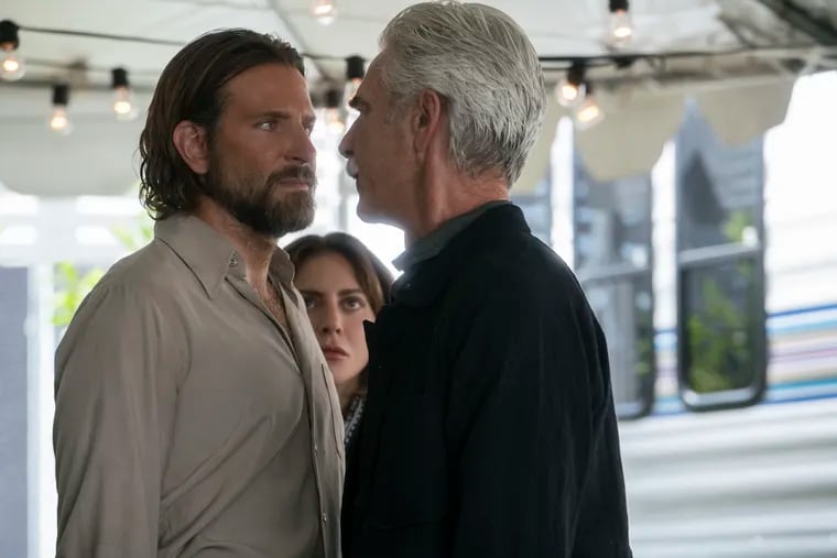 In 'A Star is Born,' hearing loss is among the issues that prompts argument between Bradley Cooper's character and his older brother, played by Sam Elliott, right.