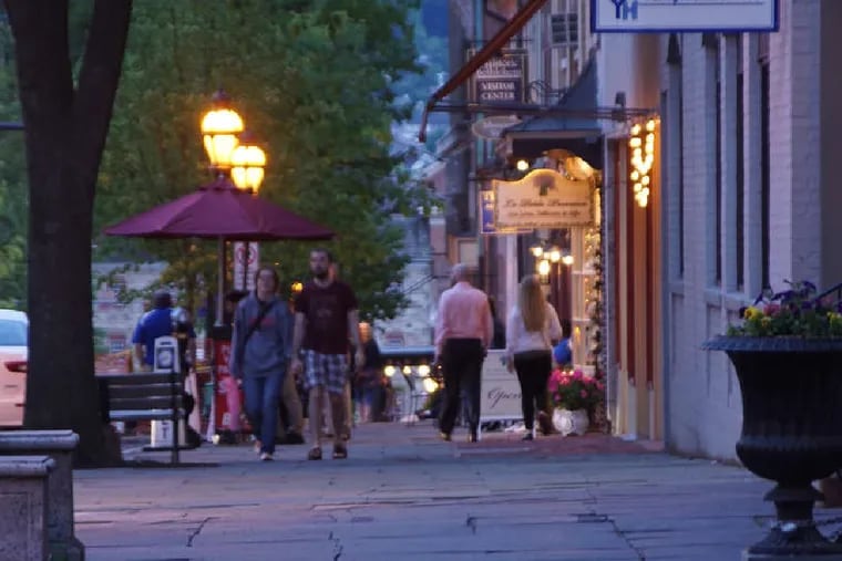 Main Street, in the heart of Bethlehem , is alive with residents and tourists who patronize its restaurants and shops and the Historic Bethlehem Hotel.