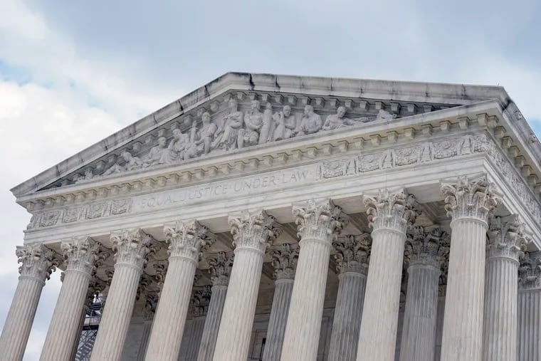 The U.S. Supreme Court is seen in April in Washington.
