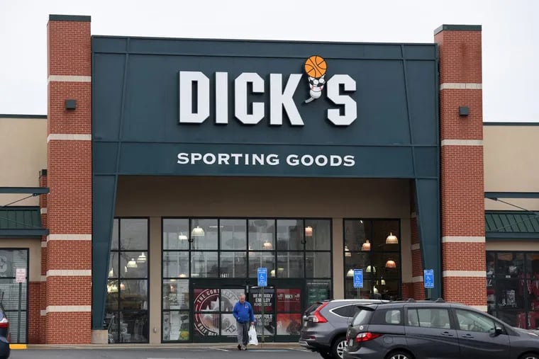 Outside view of a Dick’s Sporting Goods store in Arlington, Va.