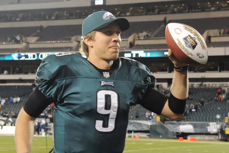 Philadelphia Eagles quarterback Nick Foles will be under center during Monday night’s game against the Oakland Raiders.