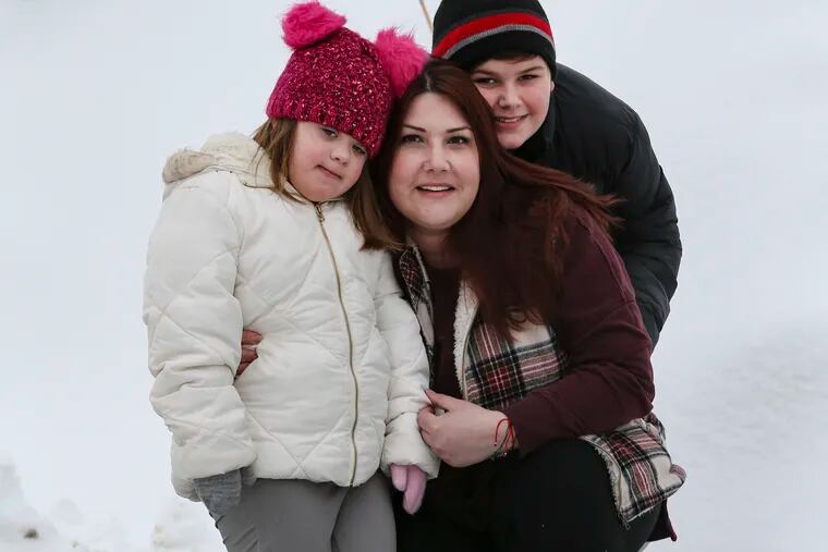 Maegen Wagner, 39 with her daughter Elizabeth, 7 and son Ryan, 10.