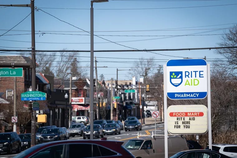 A Rite Aid at 7401 Ogontz Ave. in Philadelphia. The Philadelphia-based company is reportedly considering bankruptcy and closing hundreds of locations after already closing numerous stores within the past two years.