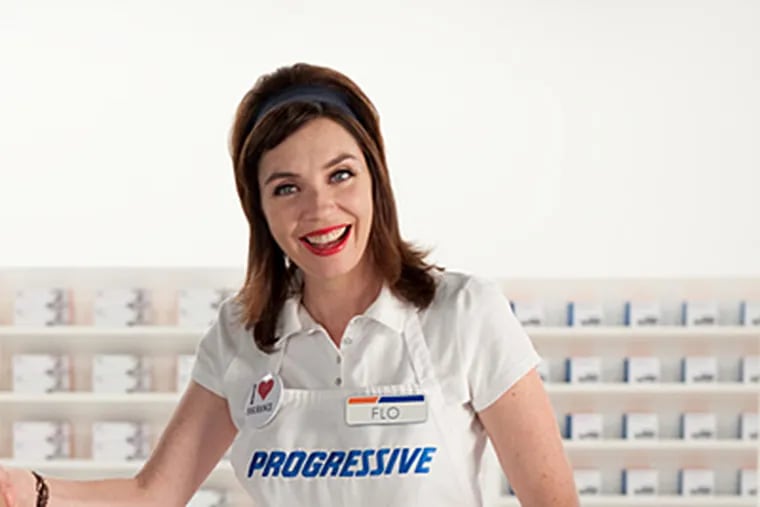 Improv comedienne Stephanie Courtney is Flo in Progressive Auto Insurance commercials. She is on TV more than both Ellen DeGeneres and Neil Patrick Harris.
