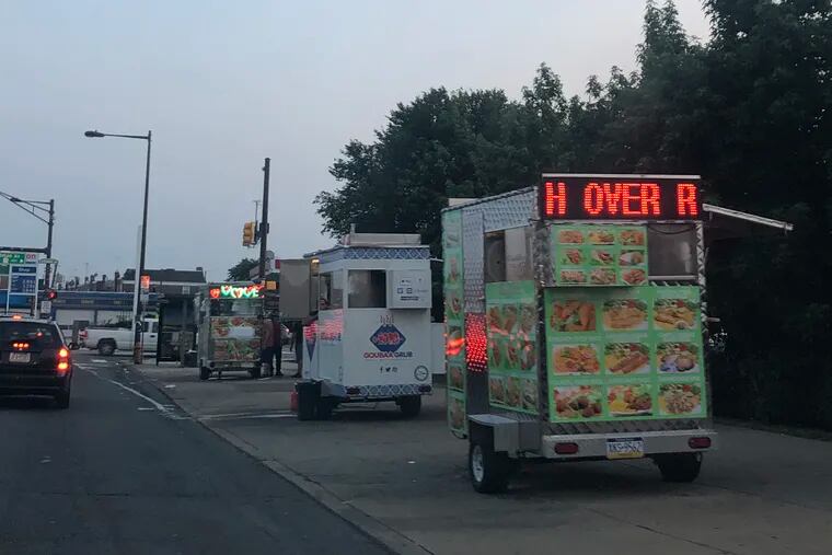 Thanks to a City Council bill, the last few remaining food trucks in the city's 10th District — pictured here on Bustleton Avenue — will shutter as of Oct. 1.