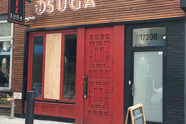 The former SuGa at 1720 Sansom St. will get a new occupant.