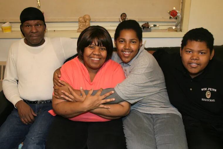 Helen Hairston, for the first time in four years, will have her family together for the holidays, and beyond, including hubby Lawson Hairston (left) and two of her kids, Theresa Allen and Robert Allen.