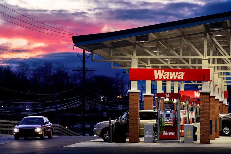 A Super Wawa gas station on Baltimore Pike in Media.