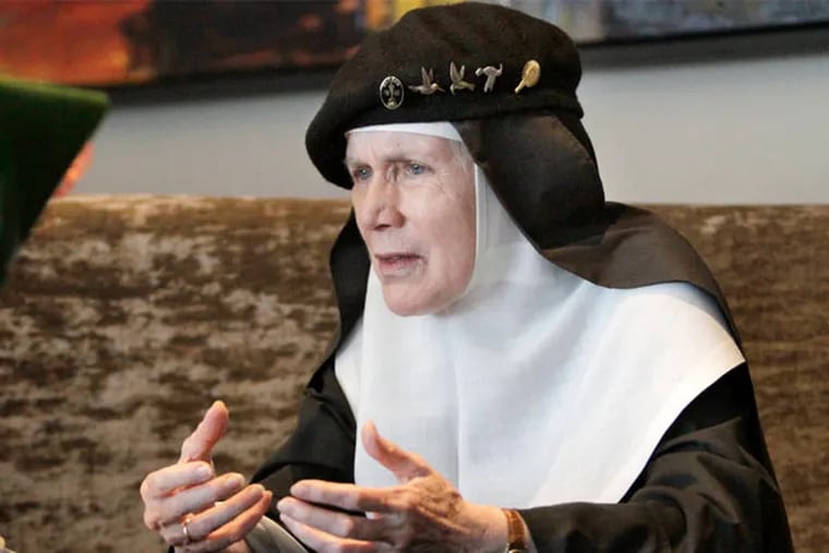Mother Dolores Hart in the early 1960s abandoned a promising Hollywood career -- she gave Elvis one of his first on-screen kisses -- to become a nun. She has written a memoir "The Ear of the Heart: An Actress' Journey from Hollywood to Holy Vows" (Elizabeth Robertson/ Staff Photographer)