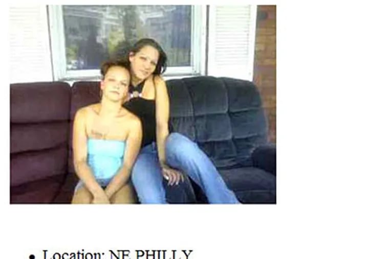 From an ad that appeared on Craigslist showing Traci Young and her daughter Tammi Smith. They were arrested together for prostitution.