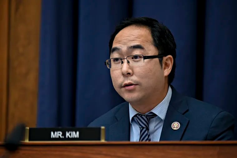 FILE - In this July 17, 2020 file photo, Rep. Andy Kim, D-N.J., speaks during a House Small Business Committee hearing on oversight of the Small Business Administration and Department of Treasury pandemic programs on Capitol Hill in Washington. The U.S. Chamber of Commerce has decided to endorse 23 freshmen House Democrats in this fall’s elections. The move represents a gesture of bipartisanship by the nation's largest business organization, which has long leaned strongly toward Republicans. (Erin Scott/Pool via AP)