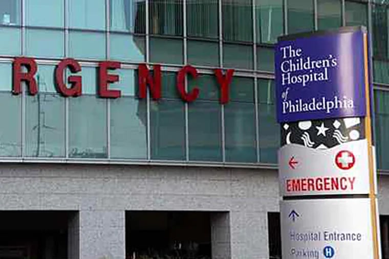Children's Hospital of Philadelphia, like other area pediatric hospitals, has seen a flood of ER admissions this week.
