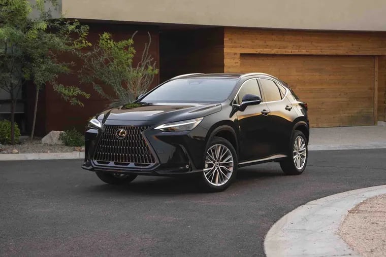 Even with a redesign, the 2022 Lexus NX continues the brand's tradition of a large, sharp grille. But the vehicle itself gets a little curvier.