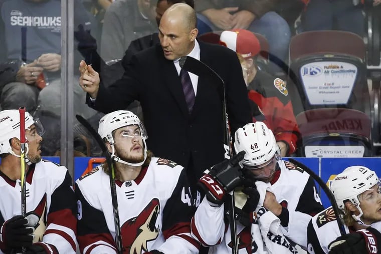 New coach Rick Tocchet and the Coyotes are off to a 0-10-1 start, but have played much better than their record indicates.