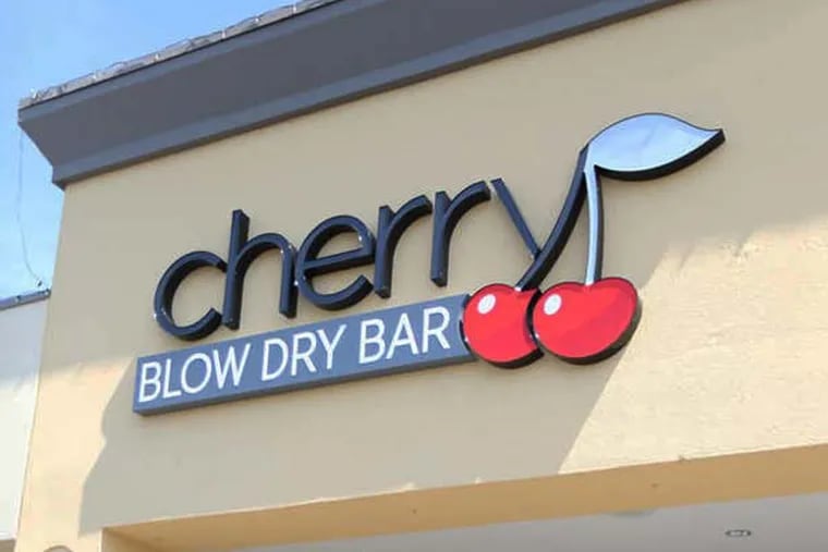 The Vicarios took over Cherry Blow Dry Bar in April with plans to grow from eight U.S. locations to 200 in five years. (DAVID SWANSON/Staff Photographer)