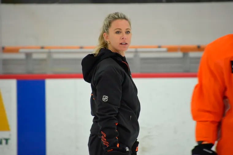 Princeton women's hockey head coach Cara Morey is a guest coach at Flyers development camp for the second consecutive year.