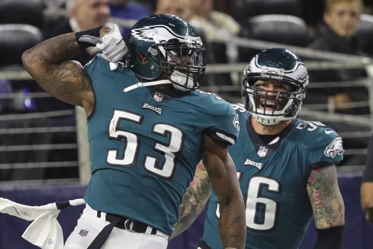 Nigel Bradham (left) is set to become a free agent.